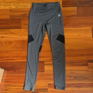 Reebok Charcoal and Black Active Leggings